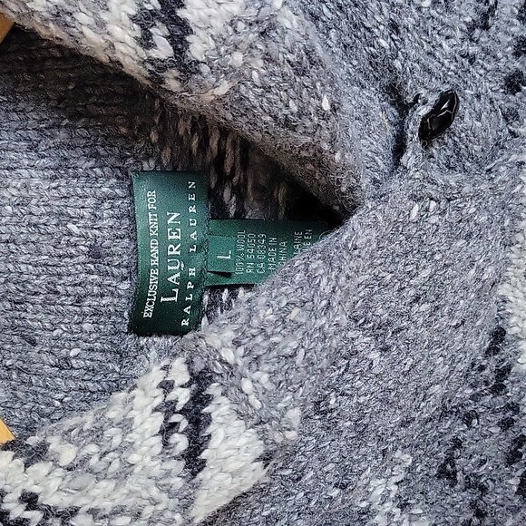 Ralph Lauren Hand Woven Cardigan Wool Sweater - Picture 2 of 8